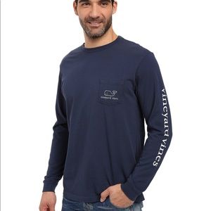 Vineyard vines navy blue long sleeve